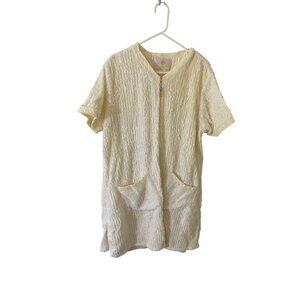 Vintage Stan Herman Women's Full Zip Bath Robe - OS